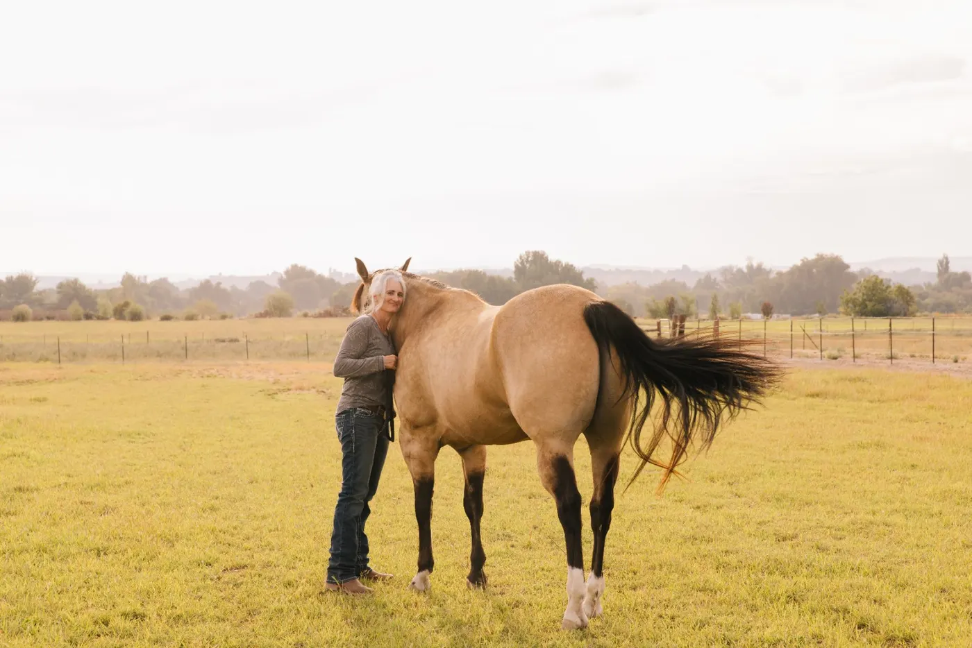 Kellie with horses