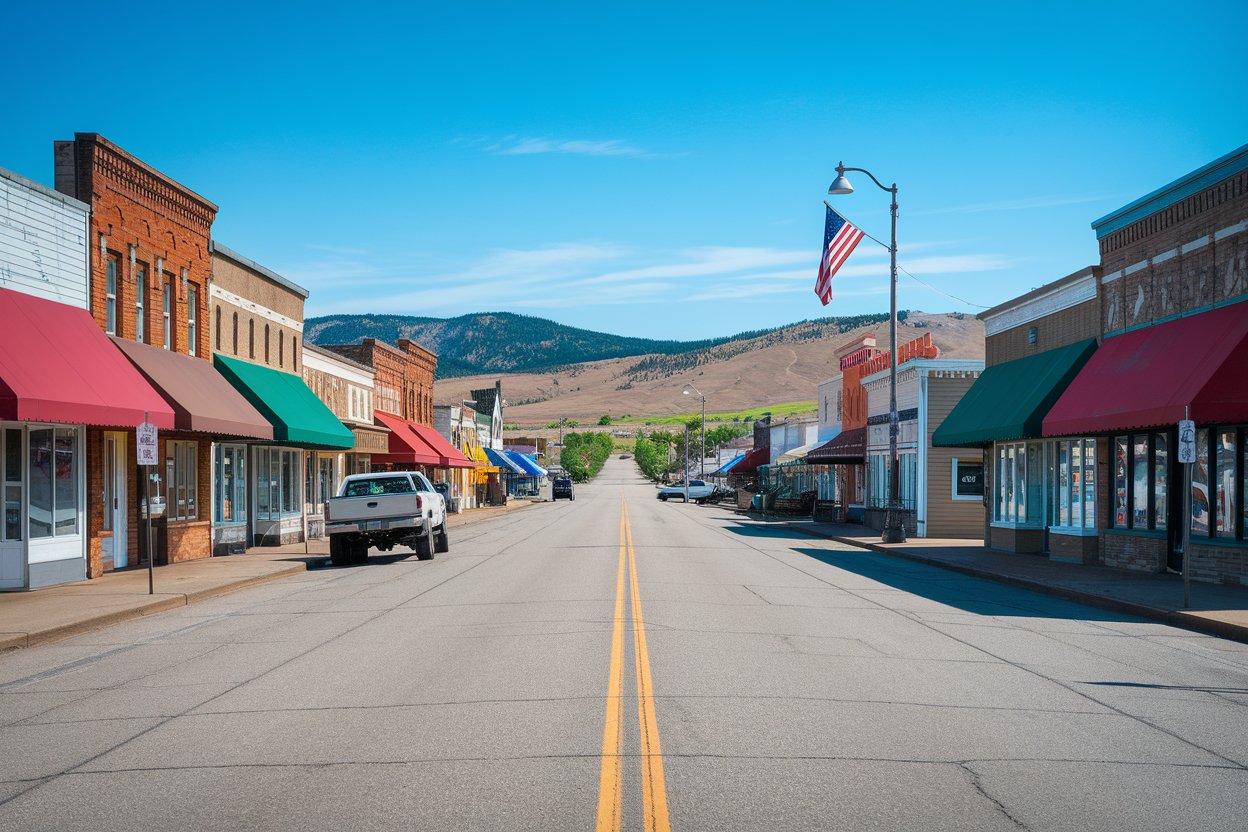 Historic downtown Vale, Oregon - Malheur County seat