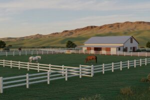 Horse property with barn, arena, and green pastures ready for equestrian use