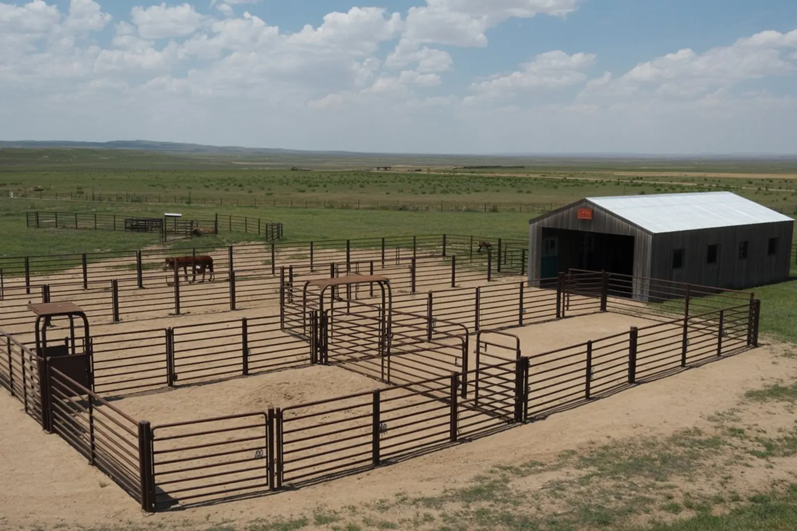 Corrals, Barns & Shop